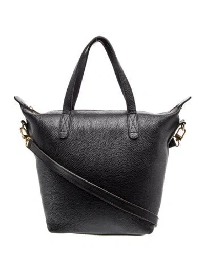 Pre-owned Cuyana Leather Tote In Black
