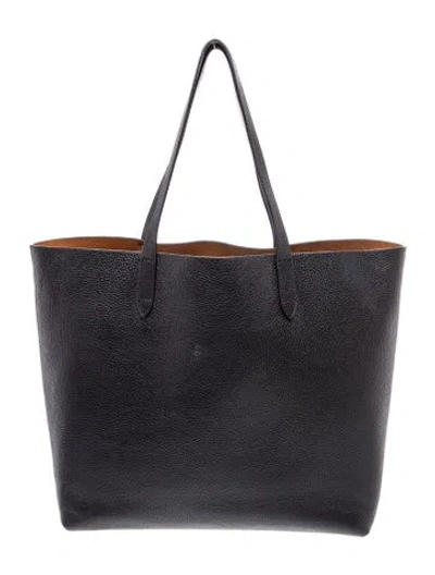 Pre-owned Cuyana Leather Tote In Black