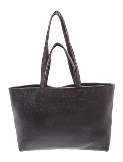 Pre-owned Cuyana Leather Tote In Black