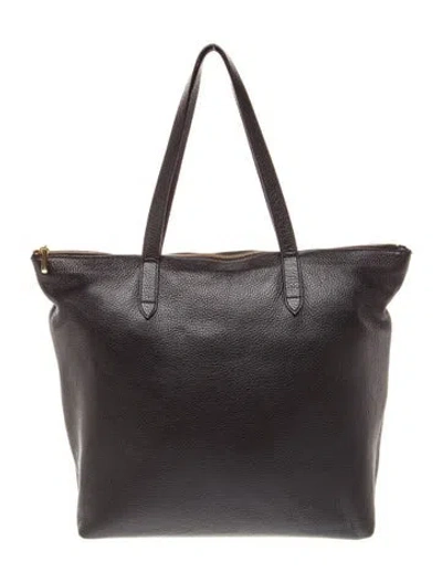 Pre-owned Cuyana Leather Tote In Black
