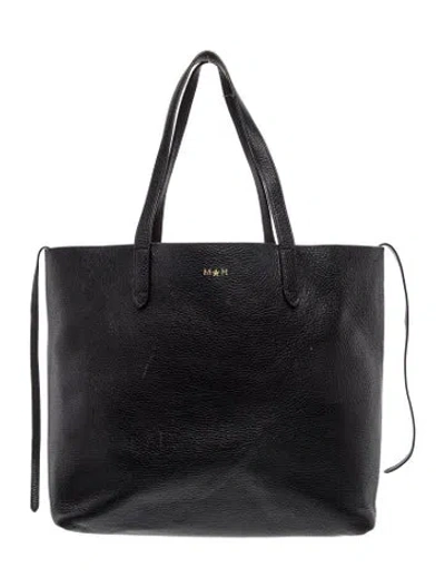 Pre-owned Cuyana Leather Tote In Black