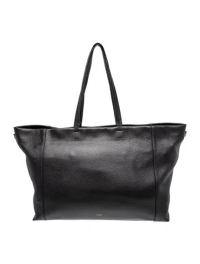 Pre-owned Cuyana Leather Tote In Black