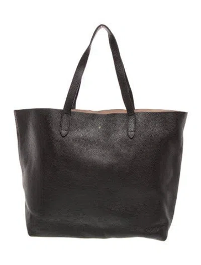 Pre-owned Cuyana Leather Tote In Black