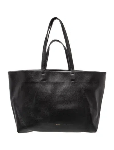 Pre-owned Cuyana Leather Tote In Black