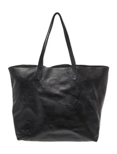 Pre-owned Cuyana Leather Tote In Black