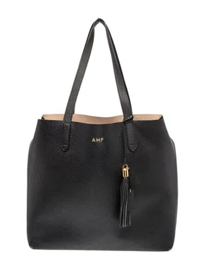Pre-owned Cuyana Leather Tote In Black
