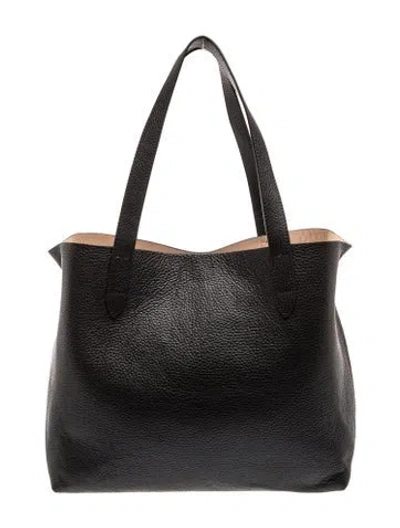 Pre-owned Cuyana Leather Tote In Black