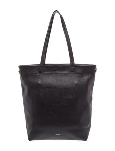 Pre-owned Cuyana Leather Tote In Black