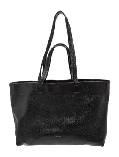 Pre-owned Cuyana Leather Tote In Black