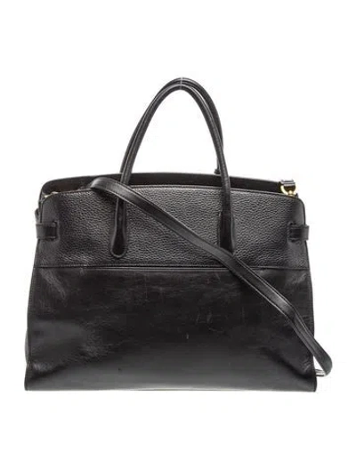 Pre-owned Cuyana Leather Tote In Black