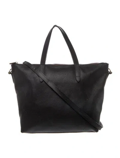 Pre-owned Cuyana Leather Tote In Black