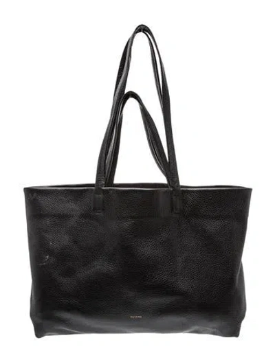 Pre-owned Cuyana Leather Tote In Black