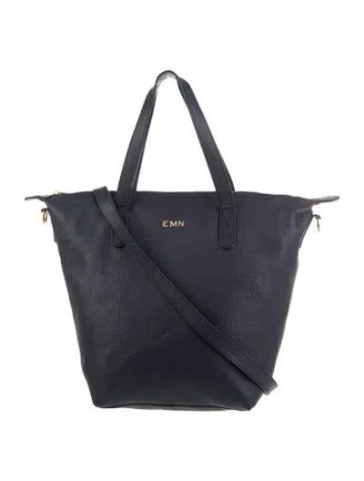 Pre-owned Cuyana Leather Tote In Blue
