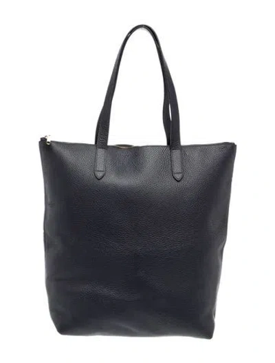 Pre-owned Cuyana Leather Tote In Blue