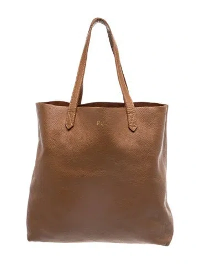 Pre-owned Cuyana Leather Tote In Brown