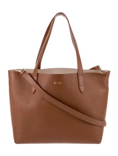 Pre-owned Cuyana Leather Tote In Brown
