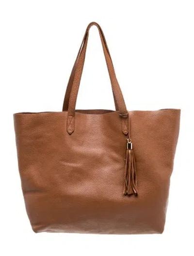 Pre-owned Cuyana Leather Tote In Brown