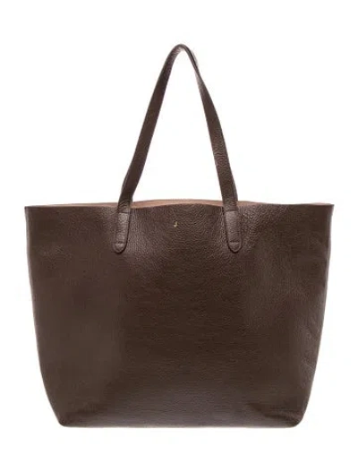 Pre-owned Cuyana Leather Tote In Brown