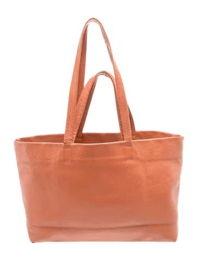 Pre-owned Cuyana Leather Tote In Brown