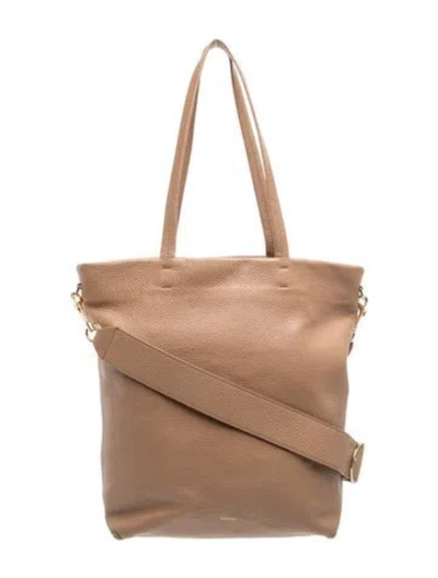 Pre-owned Cuyana Leather Tote In Brown