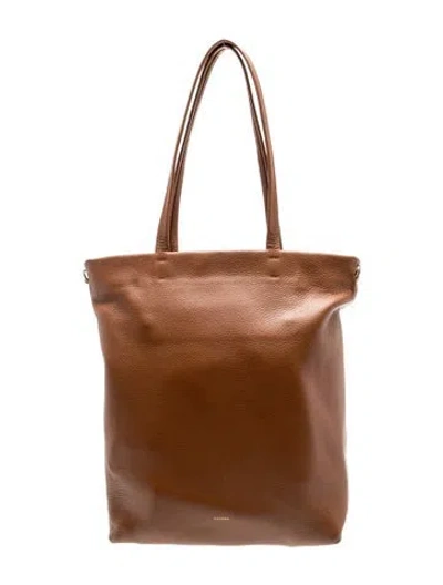 Pre-owned Cuyana Leather Tote In Brown