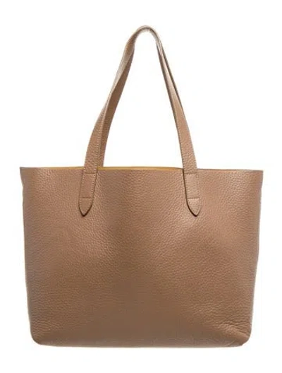 Pre-owned Cuyana Leather Tote In Brown/neutrals