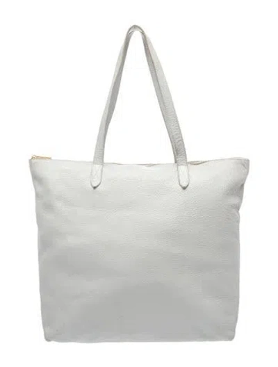 Pre-owned Cuyana Leather Tote In Gray