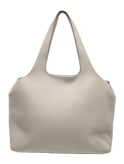 Pre-owned Cuyana Leather Tote In Gray