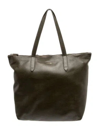 Pre-owned Cuyana Leather Tote In Green