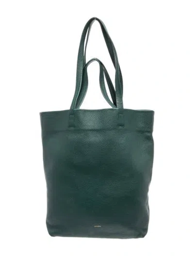 Pre-owned Cuyana Leather Tote In Green