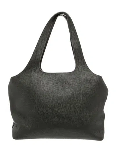 Pre-owned Cuyana Leather Tote In Green