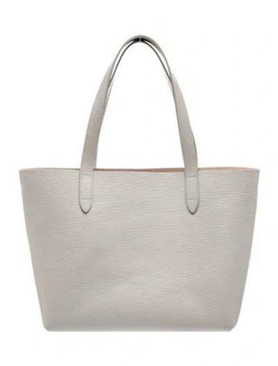 Pre-owned Cuyana Leather Tote In Grey