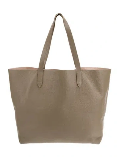 Pre-owned Cuyana Leather Tote In Neutral