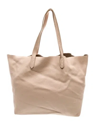 Pre-owned Cuyana Leather Tote In Neutral