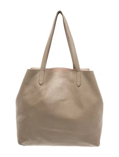 Pre-owned Cuyana Leather Tote In Neutral