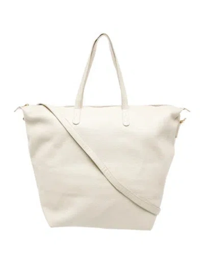 Pre-owned Cuyana Leather Tote In Neutral