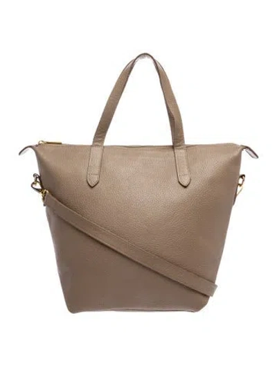 Pre-owned Cuyana Leather Tote In Neutral