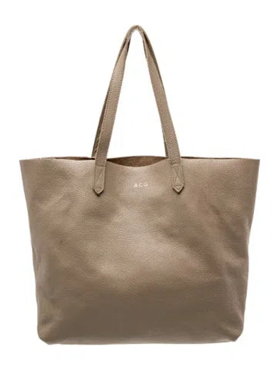 Pre-owned Cuyana Leather Tote In Neutral