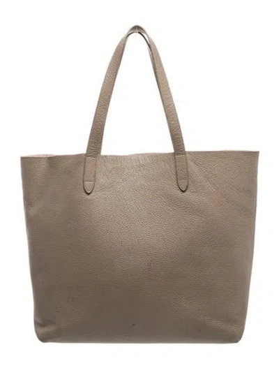 Pre-owned Cuyana Leather Tote In Neutral