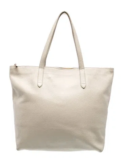 Pre-owned Cuyana Leather Tote In Neutral