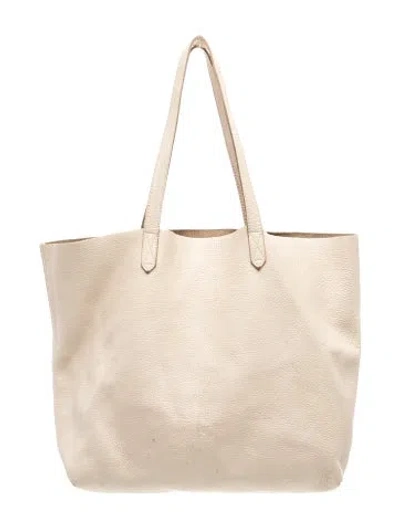 Pre-owned Cuyana Leather Tote In Neutral