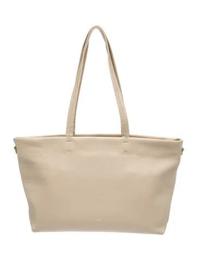 Pre-owned Cuyana Leather Tote In Neutral