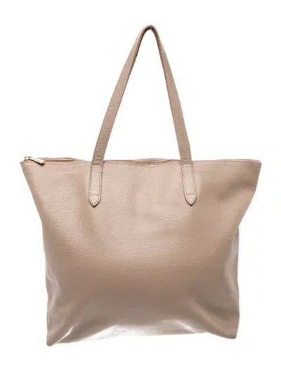 Pre-owned Cuyana Leather Tote In Neutral