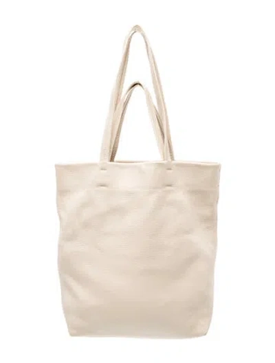 Pre-owned Cuyana Leather Tote In Neutral