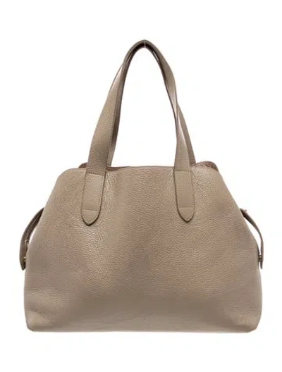 Pre-owned Cuyana Leather Tote In Neutral