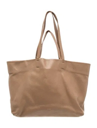 Pre-owned Cuyana Leather Tote In Neutrals