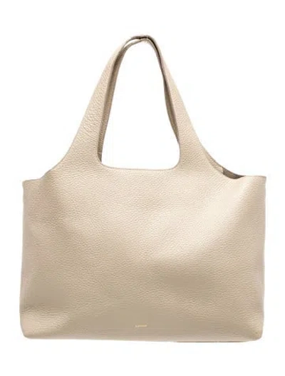 Pre-owned Cuyana Leather Tote In Neutrals