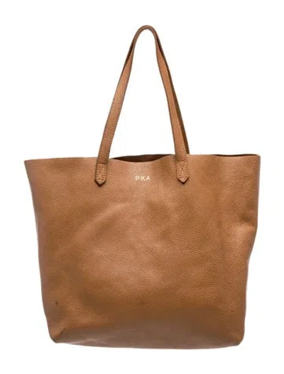 Pre-owned Cuyana Leather Tote In Neutrals
