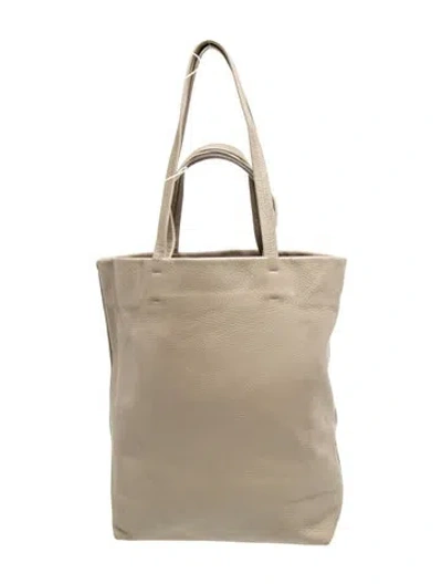 Pre-owned Cuyana Leather Tote In Neutrals