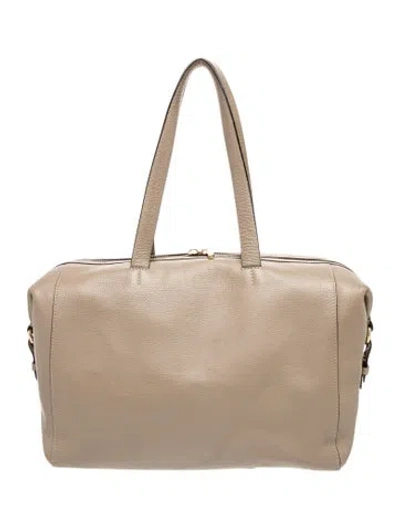 Pre-owned Cuyana Leather Tote In Neutrals
